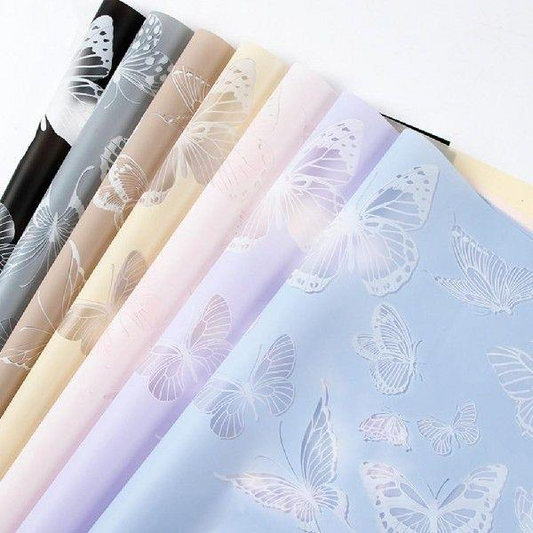 Butterfly Waterproof Gift Wrap 60 Sheets (60gsm)