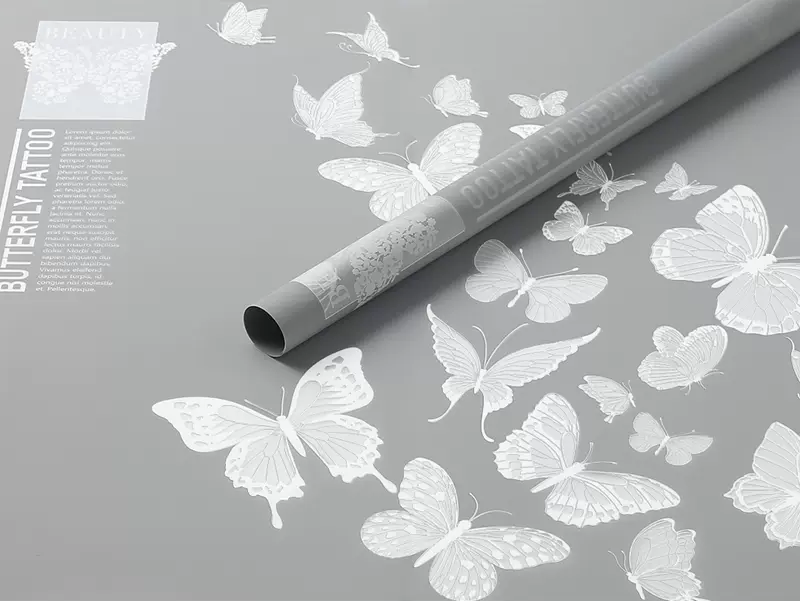 Butterfly Waterproof Gift Wrap 60 Sheets (60gsm)
