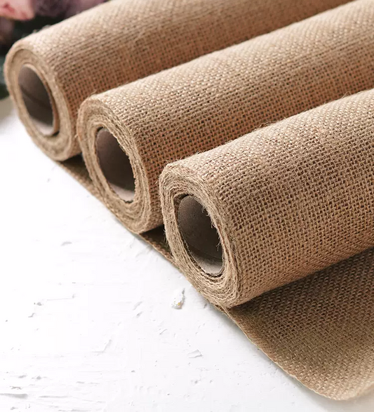 Hessian Roll Loose End Tight Weave (50cm x 5M)