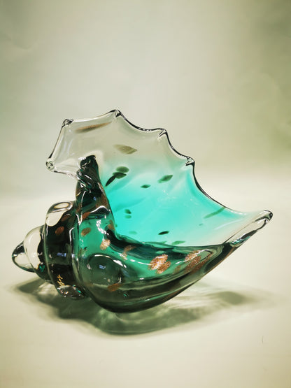 Hand Blown Glass Seashell