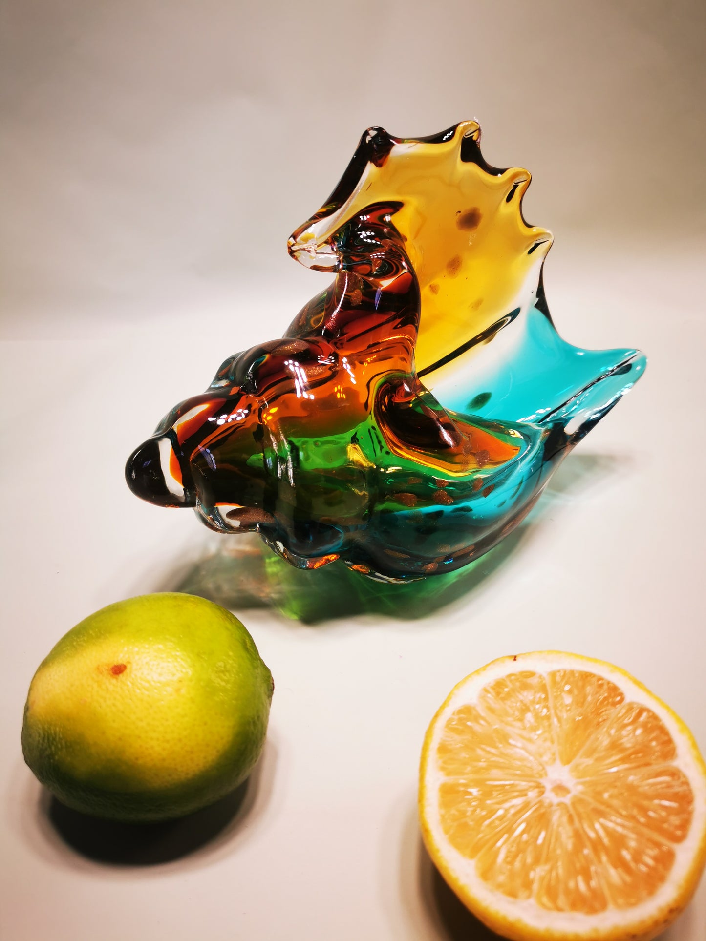 Hand Blown Glass Seashell