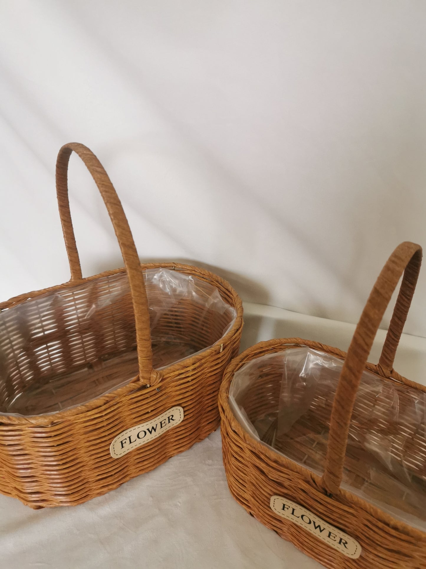 Artificial Wicker Neutral Colour Basket