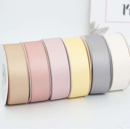 Matt Finish Korean Style Double Sided Ribbon (2.5cm x 50yard)