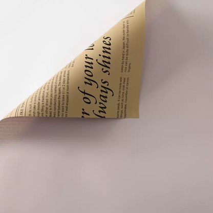 Newspaper Style Waterproof Wrap 60 Sheets (60gsm)