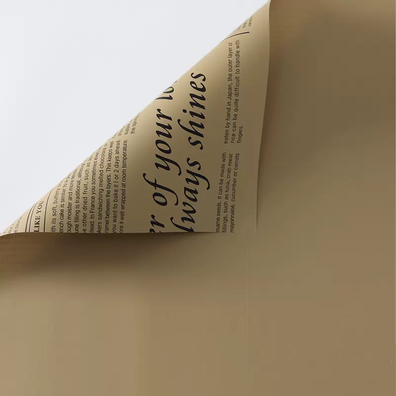 Newspaper Style Waterproof Wrap 60 Sheets (60gsm)